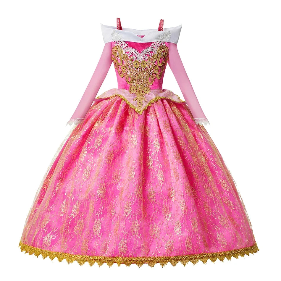 RoseDream Princess Costume for girls, front view – Magic Tree Kids