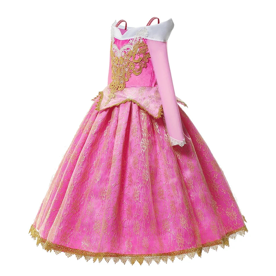 RoseDream Princess Costume for girls, detail view – Magic Tree Kids