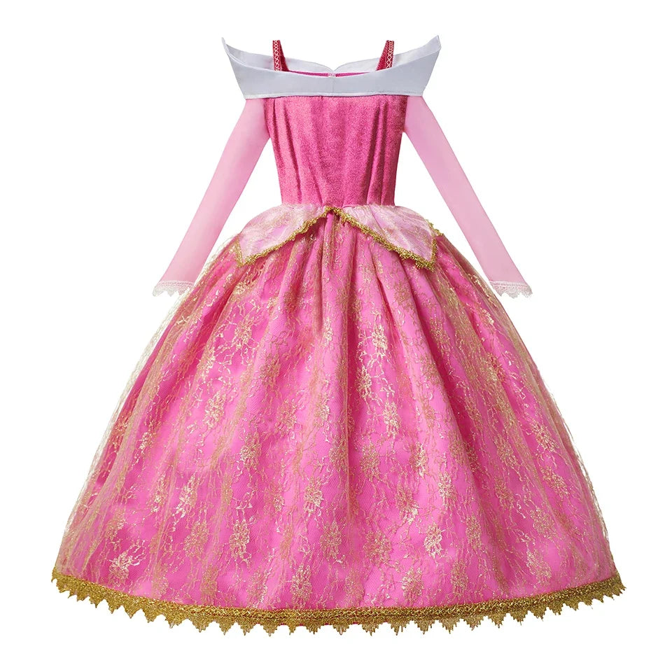 RoseDream Princess Costume for girls, back view – Magic Tree Kids