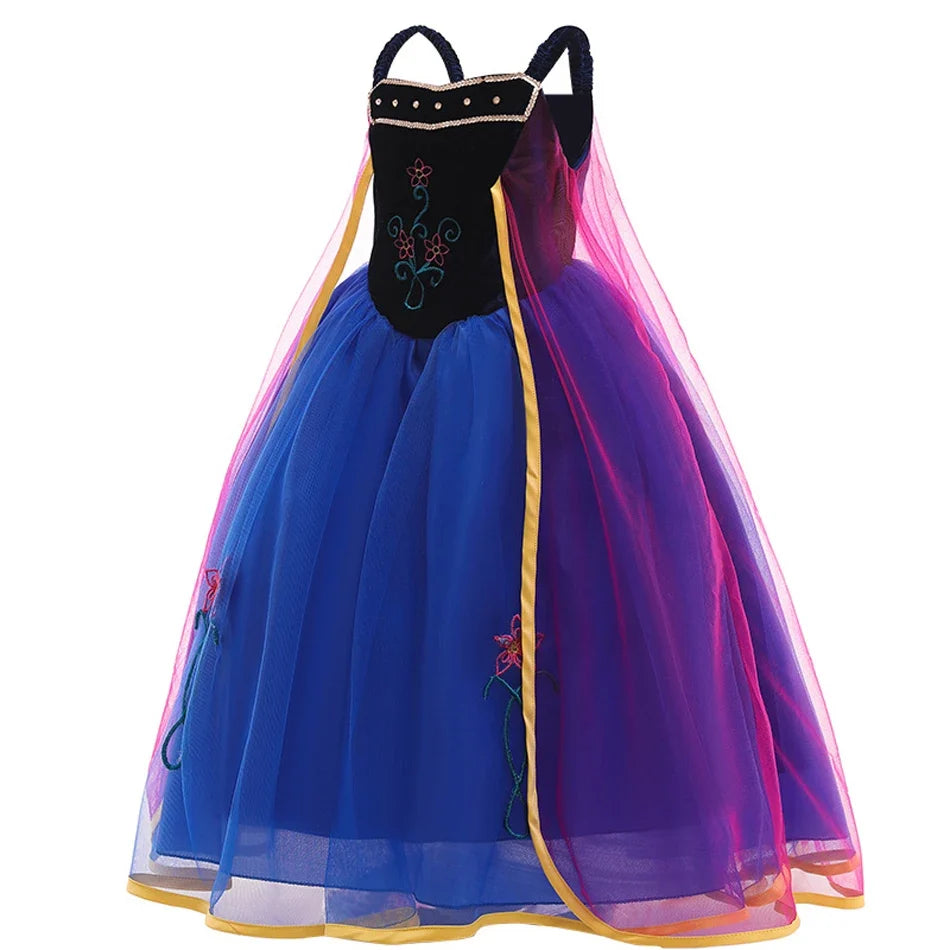 Royal Blossom Courage princess dress for girls, front view – Magic Tree Kids