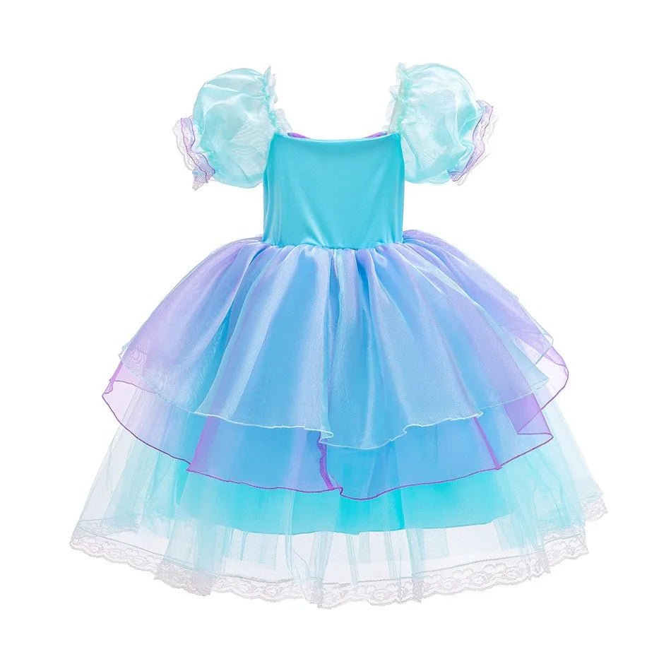 Sea Star princess costume for girls, back view – Magic Tree Kids