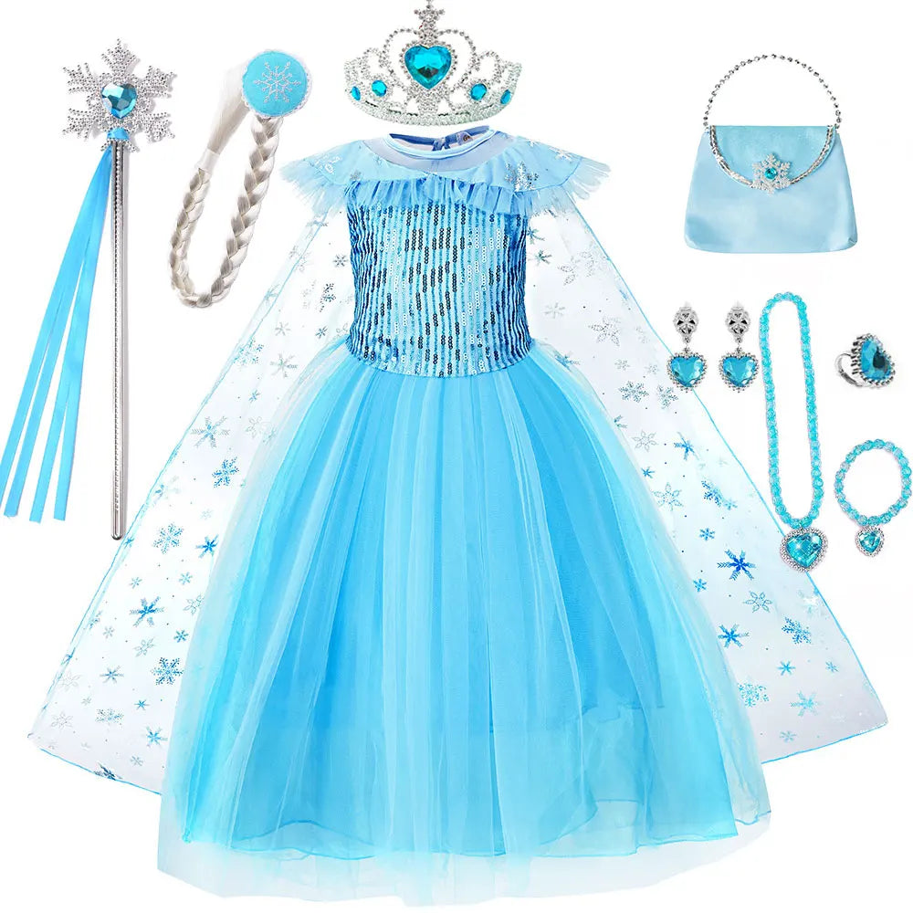 Snow Dream Queen ice princess costume for girls – Magic Tree Kids