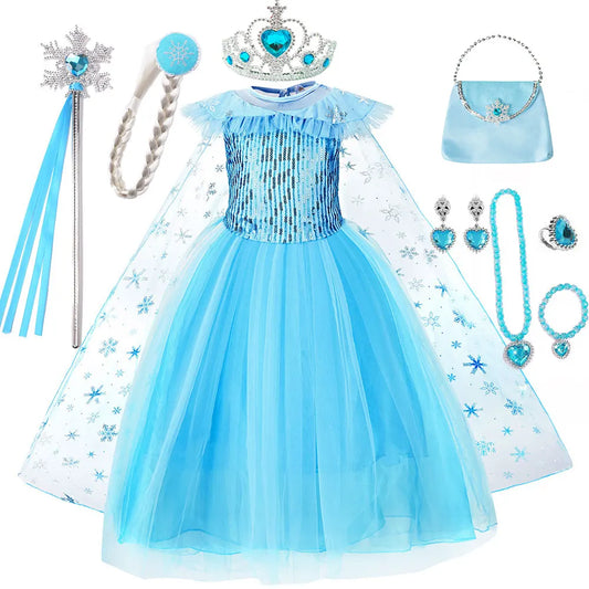 Snow Dream Queen ice princess costume for girls – Magic Tree Kids