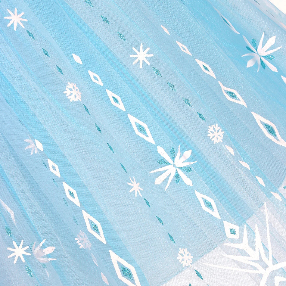 Braided wig included with the Snowlight Queen ice princess costume set