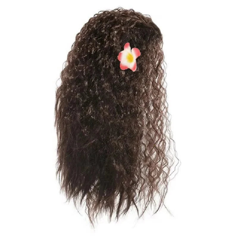 Tropical Island princess accessories set for girls, wig detail – Magic Tree Kids