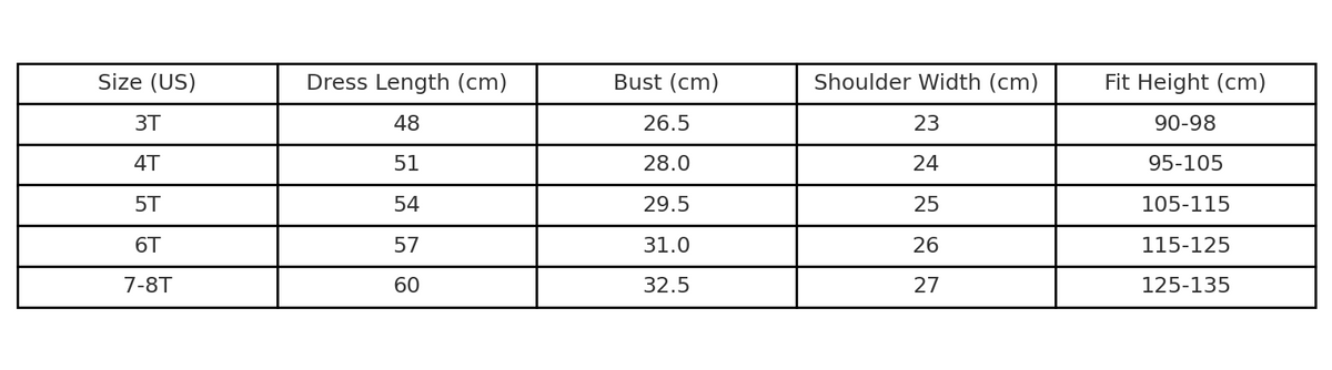 Tutu Princess dress size and styling guide for girls – Magic Tree Kids