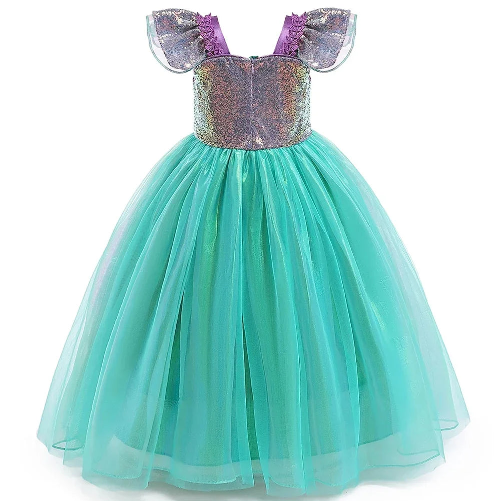 Undersea Sparkle dress for girls, sparkle detail – Magic Tree Kids
