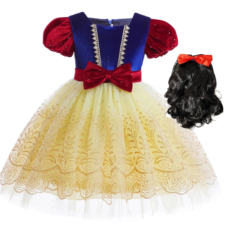 Velvet Blossom Royal Costume for girls, front view – Magic Tree Kids