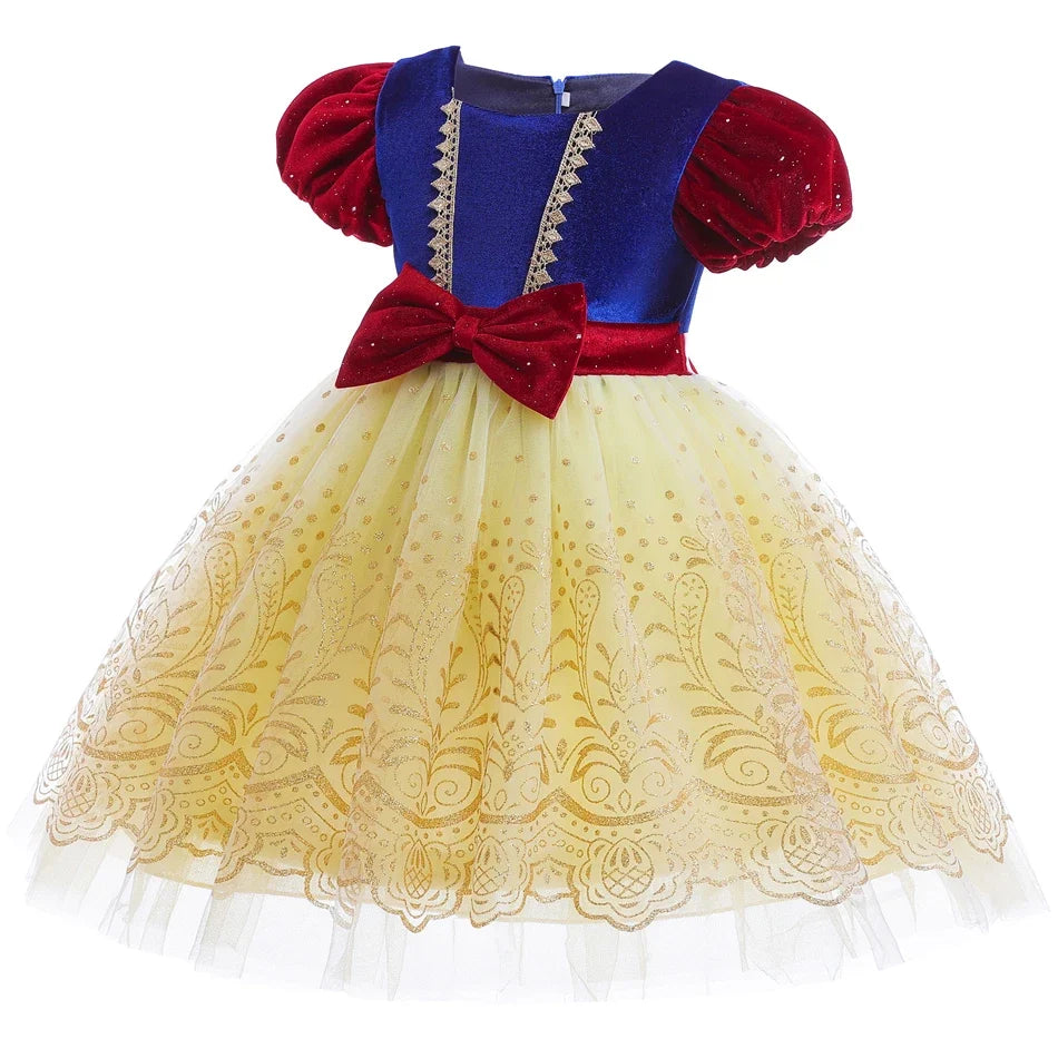 Velvet Blossom Royal Costume for girls, detail view – Magic Tree Kids